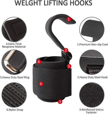 Hook-Grip Wrist Wraps